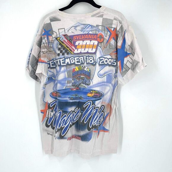 Chase Men's Y2K Magic Mile Sylvania 300 All Over Graphic T-Shirt Size M NASCAR - Picture 2 of 11
